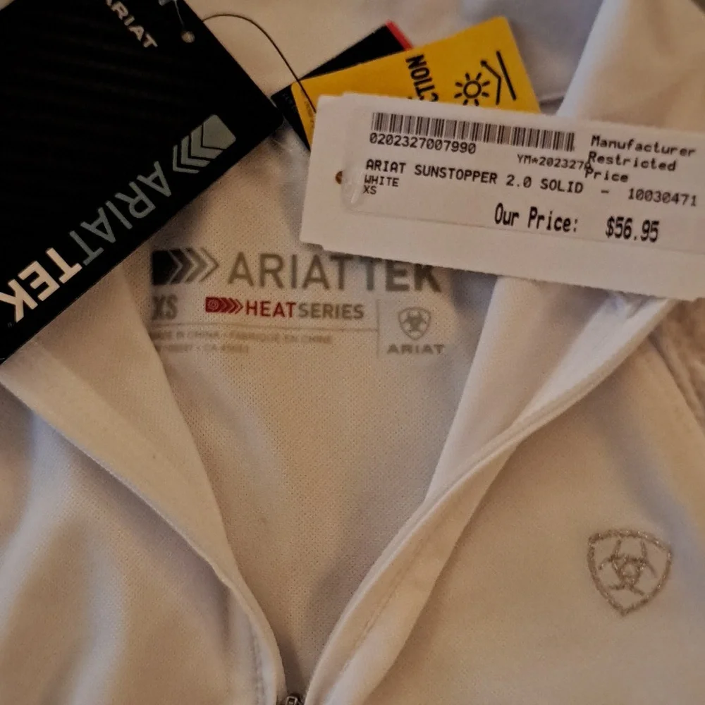 NWT Ariat Sunstopper White XS - Picture 2 of 2